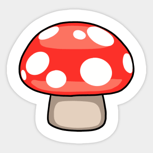 Red Mushroom Sticker